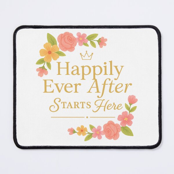 Item preview, Happily Ever After Starts Here – Elegant Floral Wedding & Engagement Design designed and sold by SoulThread Studio.