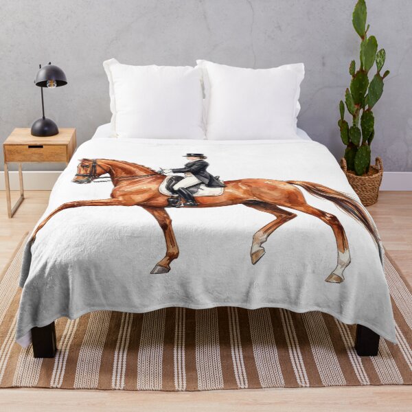 Item preview, Chestnut Dressage Horse Watercolor Illustration designed and sold by Rutvain.