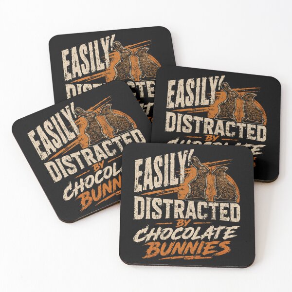 Item preview, Easily! Distracted By Chocolate Bunnies Easter Chocolate Lover Humor designed and sold by HumansStuck12.