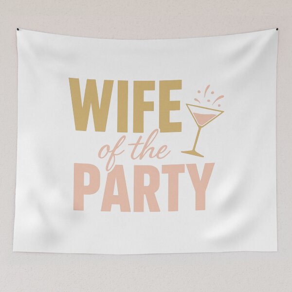 Item preview, Wife of the Party — Fun Bridal & Newlywed Celebration Design designed and sold by SoulThread Studio.