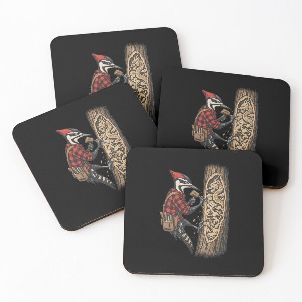 Item preview, Woodpecker Wood Carver Dragon Art designed and sold by drawlinershop.