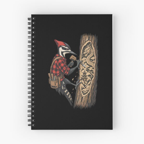Item preview, Woodpecker Wood Carver Dragon Art designed and sold by drawlinershop.