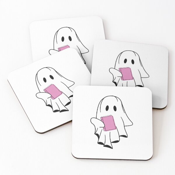 Item preview, Cute Bookish Ghost Holding Pink Book Kindle Sticker  designed and sold by MagicChelsea.