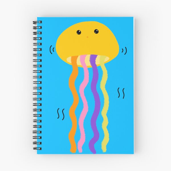 Item preview, Cute Colorful Wiggling Jellyfish – Whimsical Ocean Life Design designed and sold by MoqunaDesign.