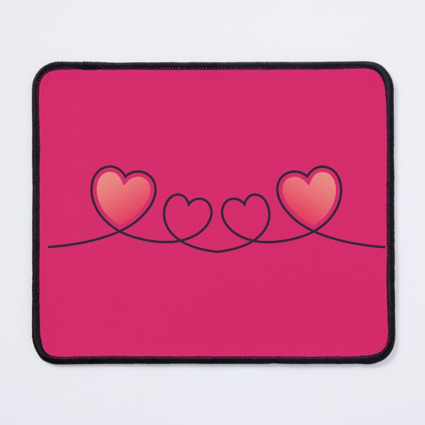 Item preview, Continuous Line Hearts Pink Gradient Sticker Art designed and sold by SolutionsArt.
