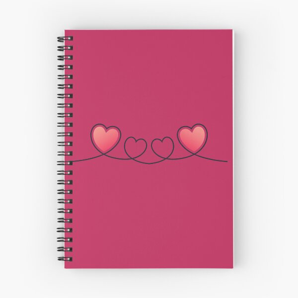 Item preview, Continuous Line Hearts Pink Gradient Sticker Art designed and sold by SolutionsArt.