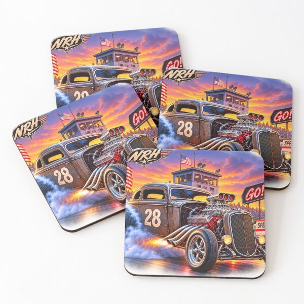 Item preview, American Hot Rod Drag Racing designed and sold by Normandy Road Heritage™ - Vintage Garage Art.