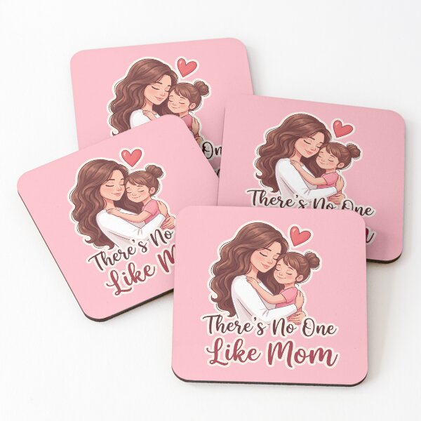 Item preview, There’s No One Like Mom – Cute Mother and Daughter Love Illustration 4 designed and sold by WordPlayStudio.