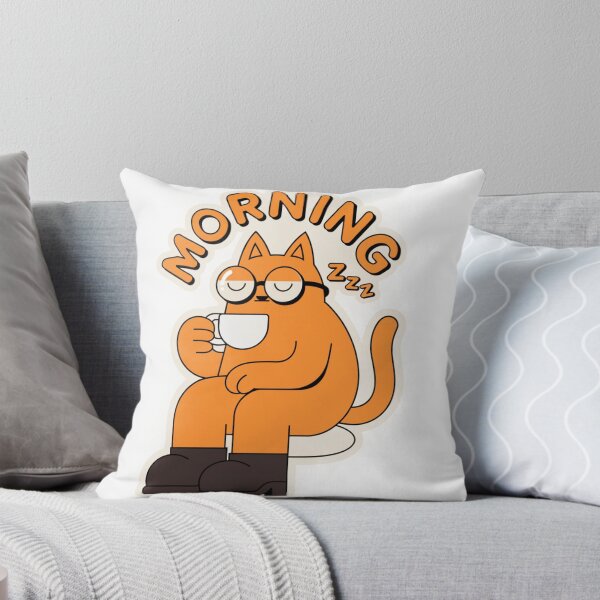 Item preview, A cat in a relaxing morning scene. designed and sold by MOCH- ART.