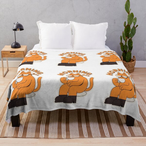 Item preview, A cat in a relaxing morning scene. designed and sold by MOCH- ART.