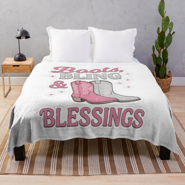 Item preview, Boots, Bling & Blessings | Sparkly Western Cowgirl Faith Design designed and sold by SoulThread Studio.