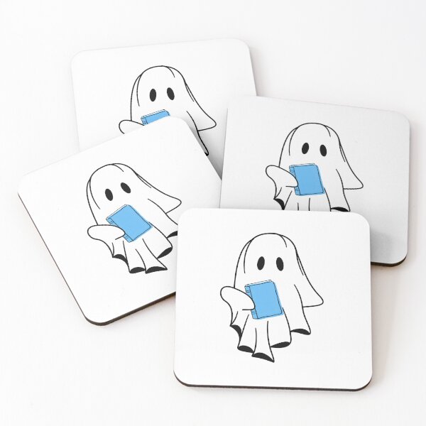 Item preview, Cute Bookish Ghost Holding Blue Book Kindle Sticker  designed and sold by MagicChelsea.