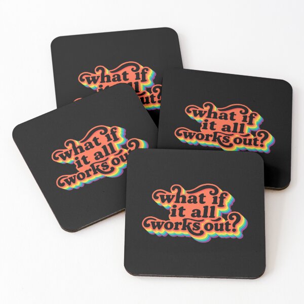 Item preview, What If It All Works Out? Optimism Motivational Quote Positive Mindset designed and sold by SkeletonsDanger.