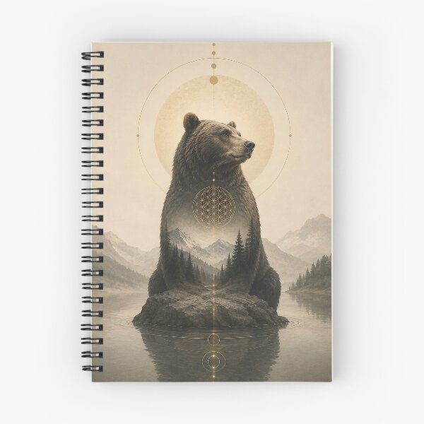 Item preview, Guardian of the Inner Wild – Mystical Bear Spiritual Art  designed and sold by SacredLensV.