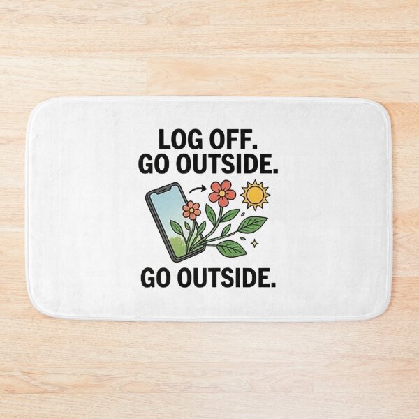 Item preview, Log Off Go Outside — Funny Digital Detox Design designed and sold by Tipsy24.