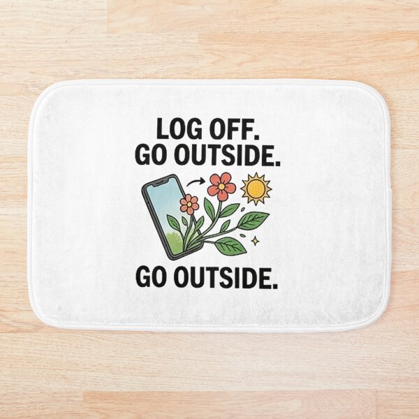 Item preview, Log Off Go Outside — Funny Digital Detox Design designed and sold by Tipsy24.