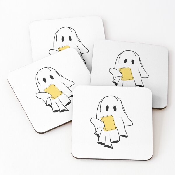 Item preview, Cute Bookish Ghost Holding Yellow Book Kindle Sticker  designed and sold by MagicChelsea.