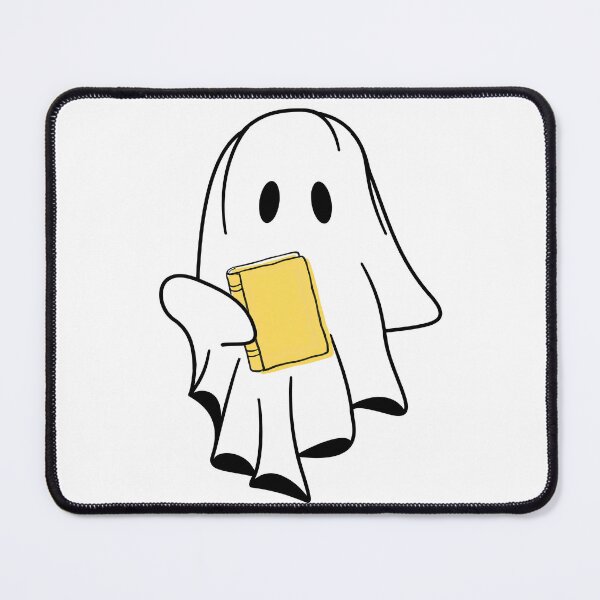 Item preview, Cute Bookish Ghost Holding Yellow Book Kindle Sticker designed and sold by MagicChelsea.