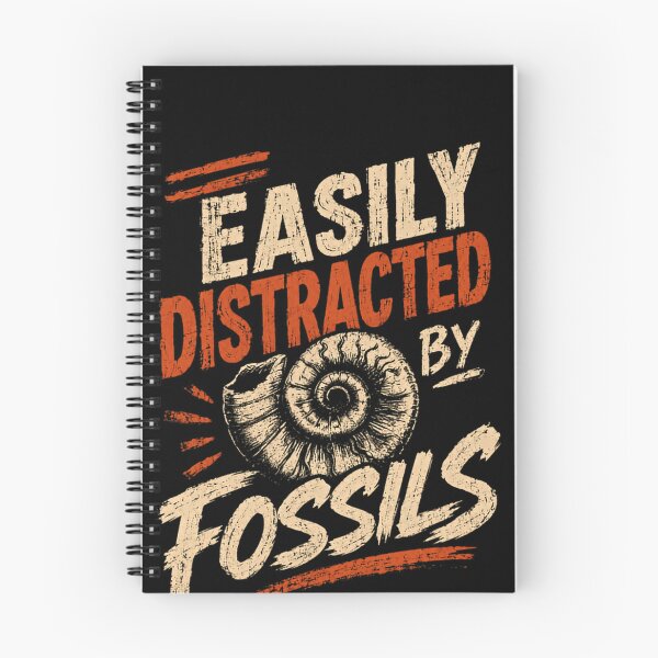 Item preview, Easily Distracted By Fossils Paleontology Geologist Fossil Collector designed and sold by SkeletonsDanger.