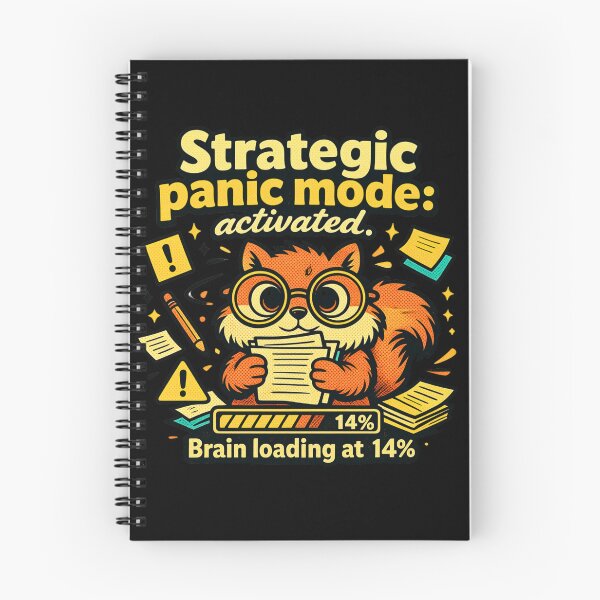 Item preview, Strategic Panic Mode Activated Student Squirrel designed and sold by TrinovaCreates.