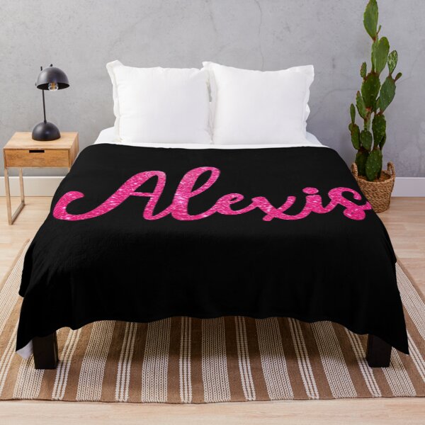 Item preview, Alexis Hot Pink Sparkly Personalised Name Design designed and sold by CamilasPrints.