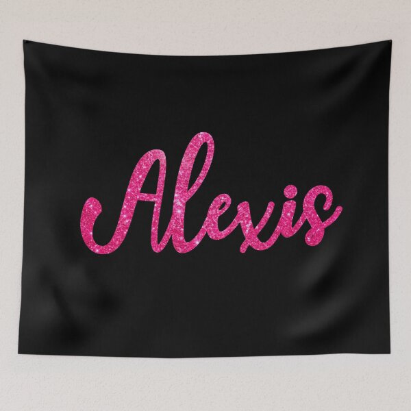 Item preview, Alexis Hot Pink Sparkly Personalised Name Design designed and sold by CamilasPrints.