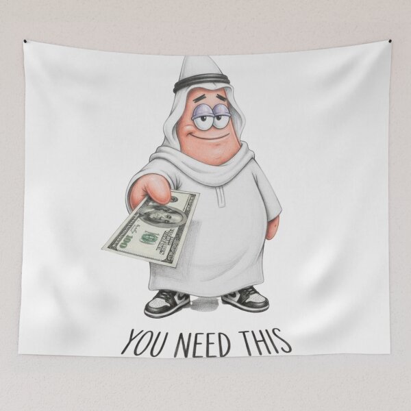 Item preview, Funny Sheikh Patrick Star "You Need This" Parody Sketch Art designed and sold by jhgjykuo.