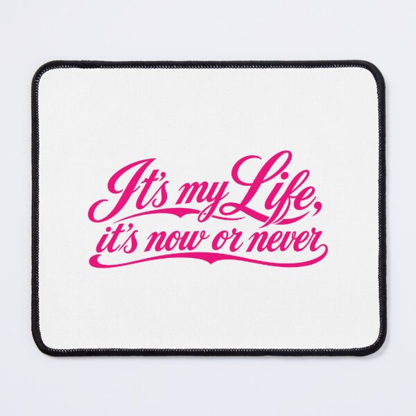 Item preview, It's My Life Retro Script Typography Design pink designed and sold by Strongermind.