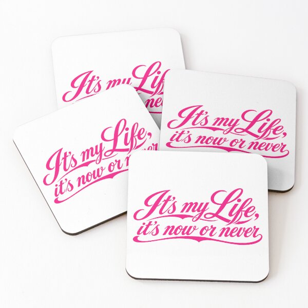 Item preview, It's My Life Retro Script Typography Design pink designed and sold by Strongermind.