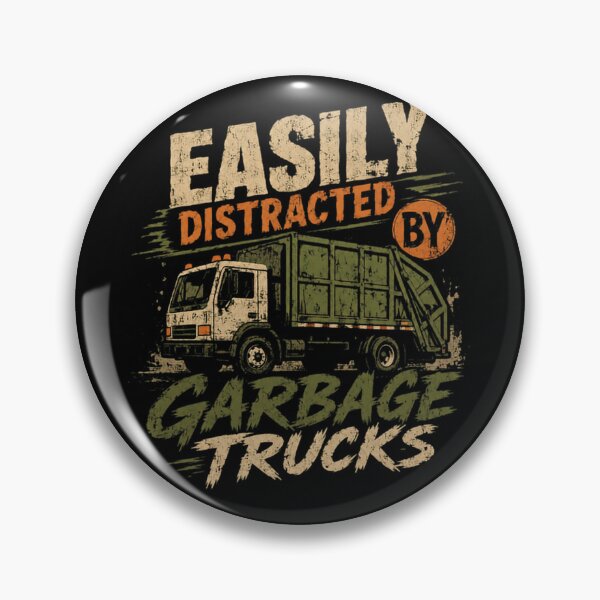 Item preview, Easily Distracted By Garbage Trucks Sanitation Worker Driver Kid designed and sold by HumansStuck12.