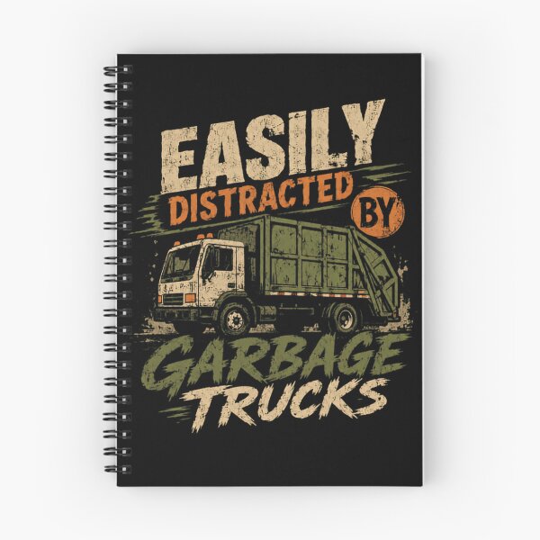 Item preview, Easily Distracted By Garbage Trucks Sanitation Worker Driver Kid designed and sold by HumansStuck12.