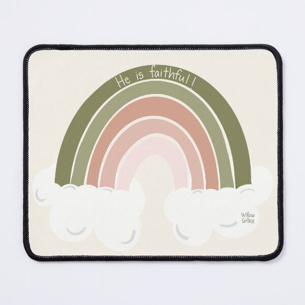 Item preview, He is Faithful - Rainbow designed and sold by Willow & Grace Designs.