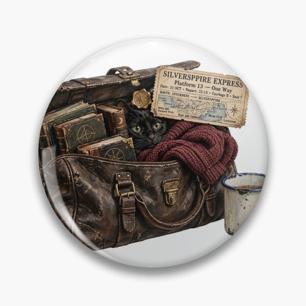 Item preview, Silverspire Academy of the Arcane Arts part 2 - Silverspire Express Ticket | Dark Academia Magic School Bag designed and sold by Neurospicy Trolls.