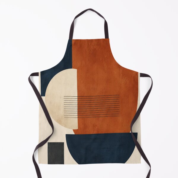 Item preview, Rust & Indigo Geometry | Contemporary Minimalist Abstract Art designed and sold by Zaramodo.