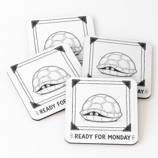 Item preview, Funny Turtle Ready For Monday Design designed and sold by Xapicx.