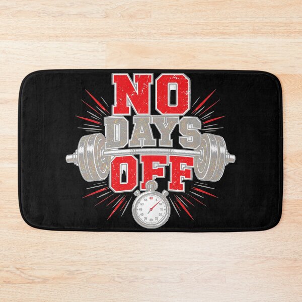 Item preview, No Days Off Gym Barbell Vintage T-Shirt — Dark Edition designed and sold by TheOddPrints.