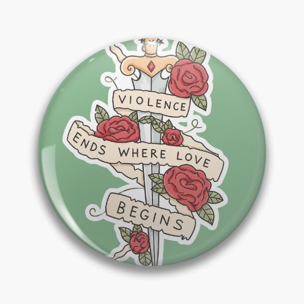 Item preview, Violence Ends Where Love Begins designed and sold by The Bauble Bodega.