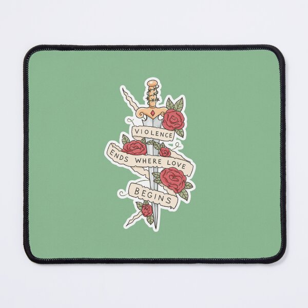 Item preview, Violence Ends Where Love Begins designed and sold by The Bauble Bodega.
