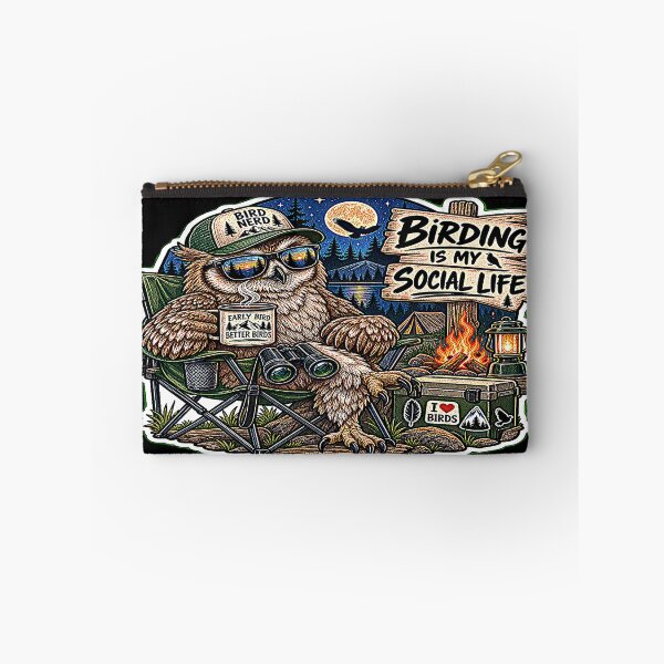 Item preview, Birding Is My Social Life | Funny Owl Birdwatcher Camping Design designed and sold by Jankes88.