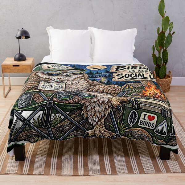 Item preview, Birding Is My Social Life | Funny Owl Birdwatcher Camping Design designed and sold by Jankes88.