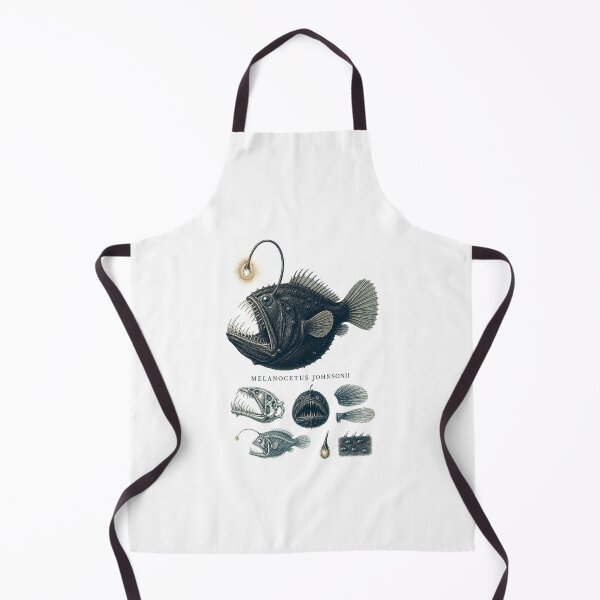 Item preview, Black Devil Anglerfish Deep Sea Natural History Art designed and sold by AMICO77.