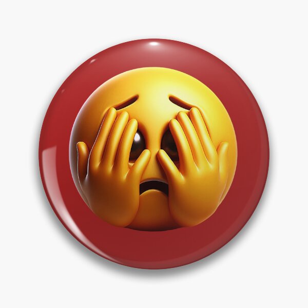 Item preview, 3D Overwhelmed Emoji Covering Face designed and sold by Creatby7030.