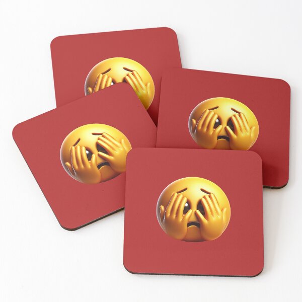 Item preview, 3D Overwhelmed Emoji Covering Face designed and sold by Creatby7030.