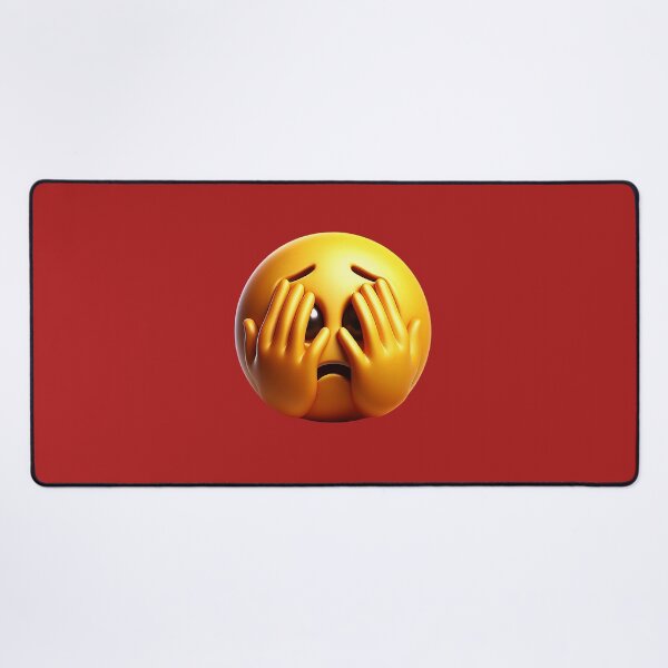 Item preview, 3D Overwhelmed Emoji Covering Face designed and sold by Creatby7030.