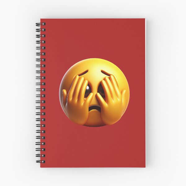 Item preview, 3D Overwhelmed Emoji Covering Face designed and sold by Creatby7030.