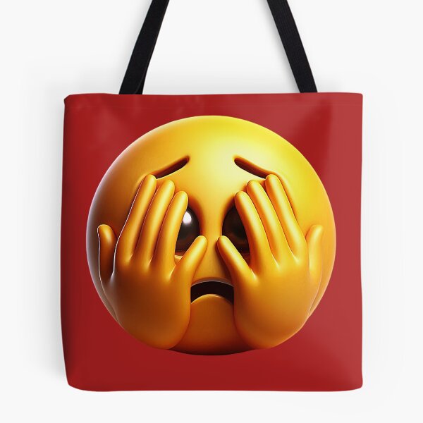 Item preview, 3D Overwhelmed Emoji Covering Face designed and sold by Creatby7030.