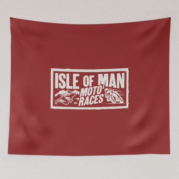 Item preview, Isle of Man Moto Races Vintage Tourist Trophy Biker designed and sold by KiwiRider.