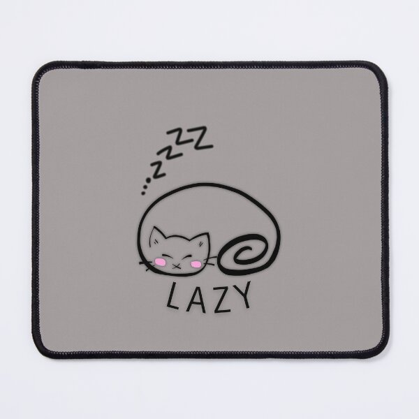 Item preview, Lazy Cat Aesthetic - Cute Sleepy Kitty Cartoon | Cozy Introvert Mood Design designed and sold by LowLightStd.