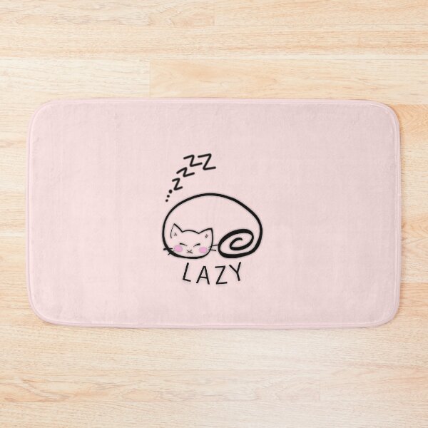 Item preview, Lazy Cat Aesthetic - Cute Sleepy Kitty Cartoon | Cozy Introvert Mood Design designed and sold by LowLightStd.
