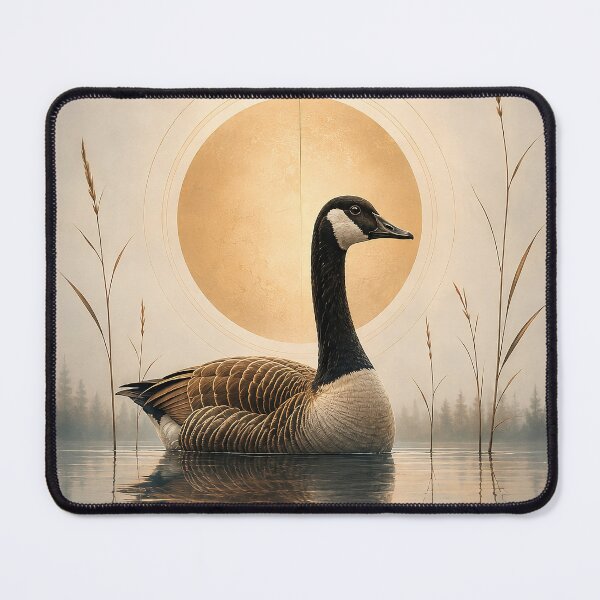 Item preview, Still Waters, Steady Spirit – Zen Goose Nature Art designed and sold by SacredLensV.
